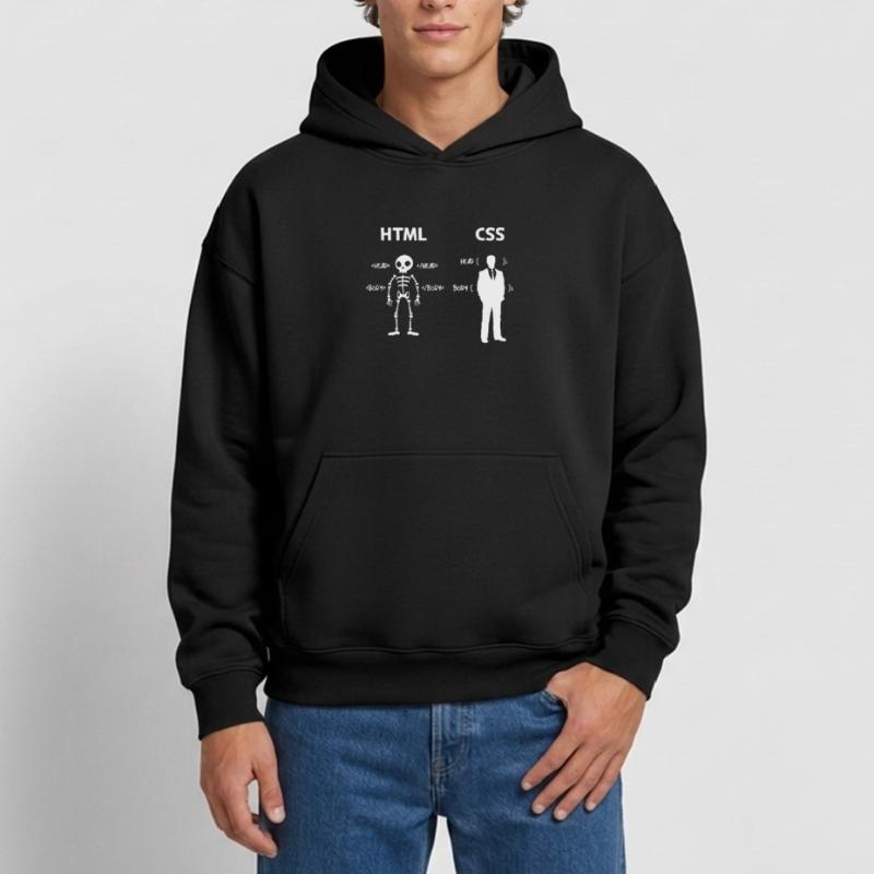 Code Css C++ Php Java Développeur Code Scripting Sweat à capuche unisexe oversize épais SPREAD