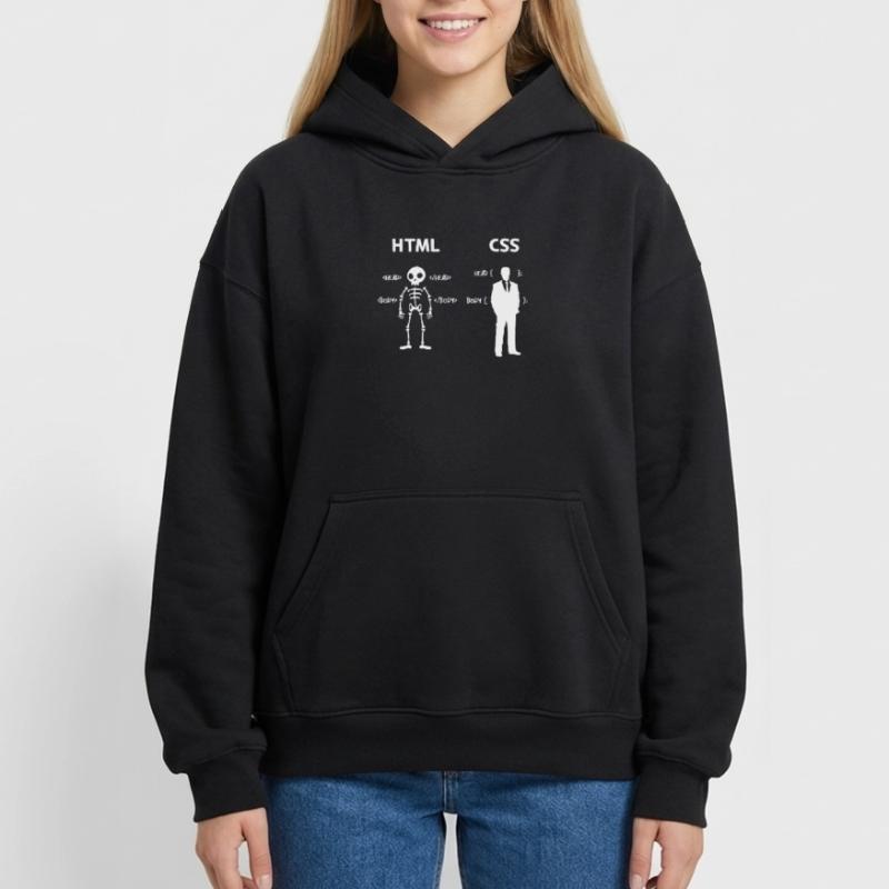 Code Css C++ Php Java Développeur Code Scripting Sweat à capuche unisexe oversize épais SPREAD
