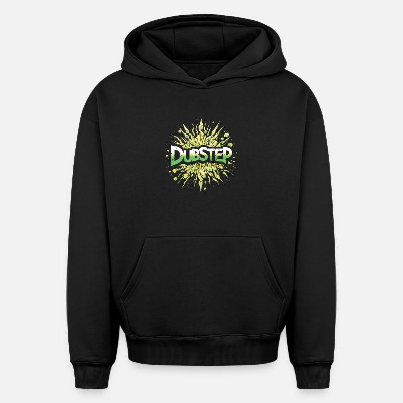 dubstep explosion - Sweat à capuche unisexe oversize épais SPREAD - noir