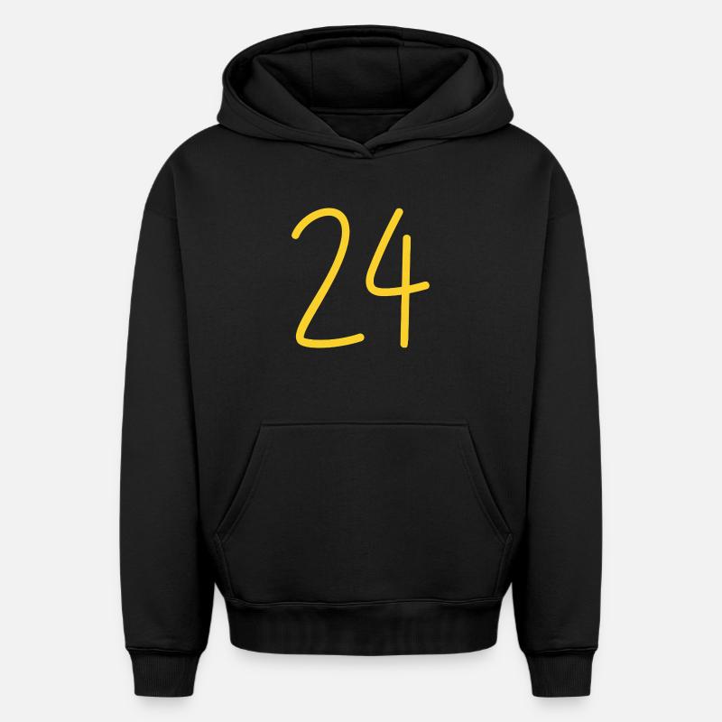 24 - Sweat à capuche unisexe oversize épais SPREAD - noir