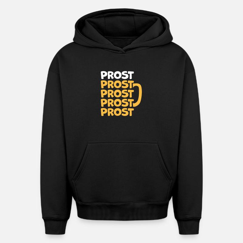Prost - Sweat à capuche unisexe oversize épais SPREAD - noir