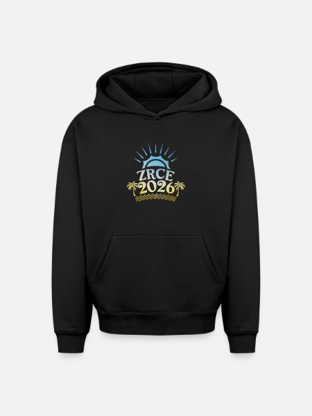 Zrce Party 2026 Bunt - Oversized Heavyweight Unisex Hoodie - Schwarz
