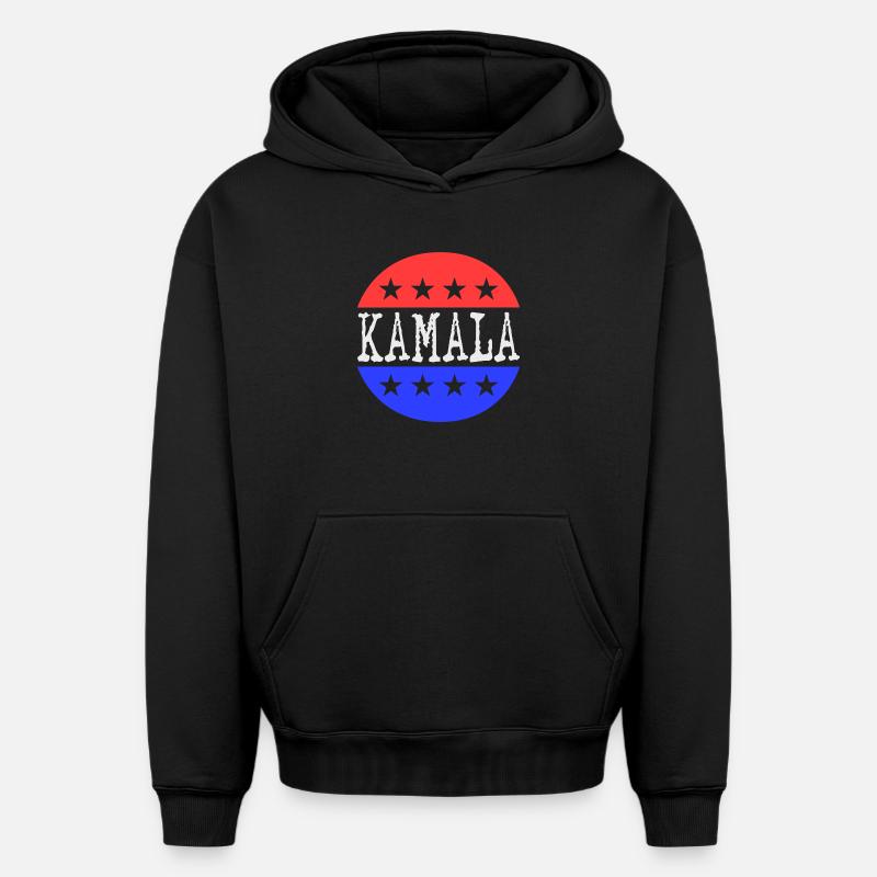 Kamala - Sweat à capuche unisexe oversize épais SPREAD - noir