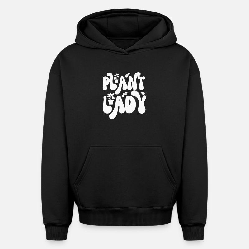 Planter - Sweat à capuche unisexe oversize épais SPREAD - noir