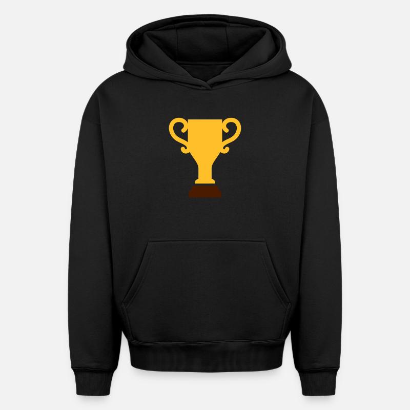 Coupe - Sweat à capuche unisexe oversize épais SPREAD - noir