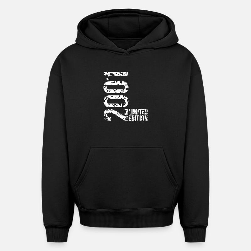 Limited édition l'an 2001 - Sweat à capuche unisexe oversize épais SPREAD - noir