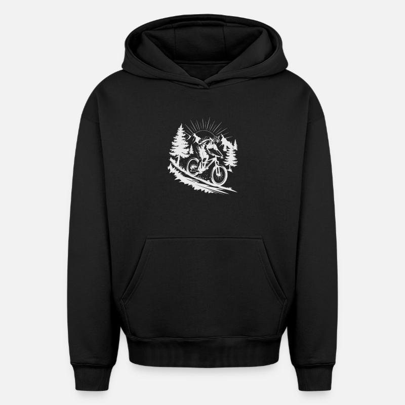 VTT VTT - Sweat à capuche unisexe oversize épais SPREAD - noir