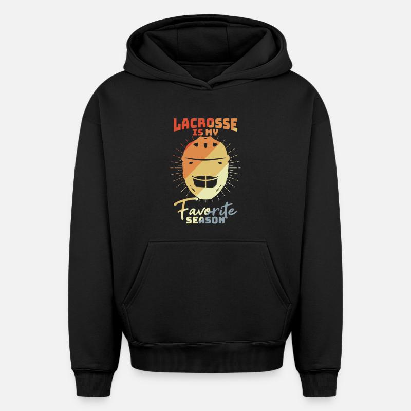 Motivation de la crosse - Sweat à capuche unisexe oversize épais SPREAD - noir