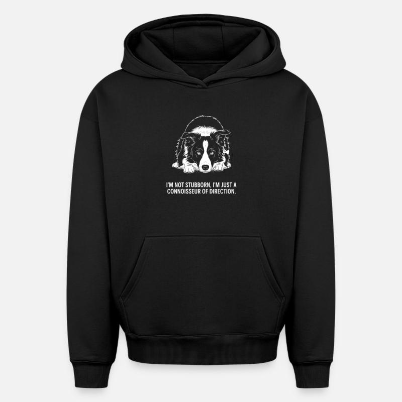 L’expert directionnel - Sweat à capuche unisexe oversize épais SPREAD - noir