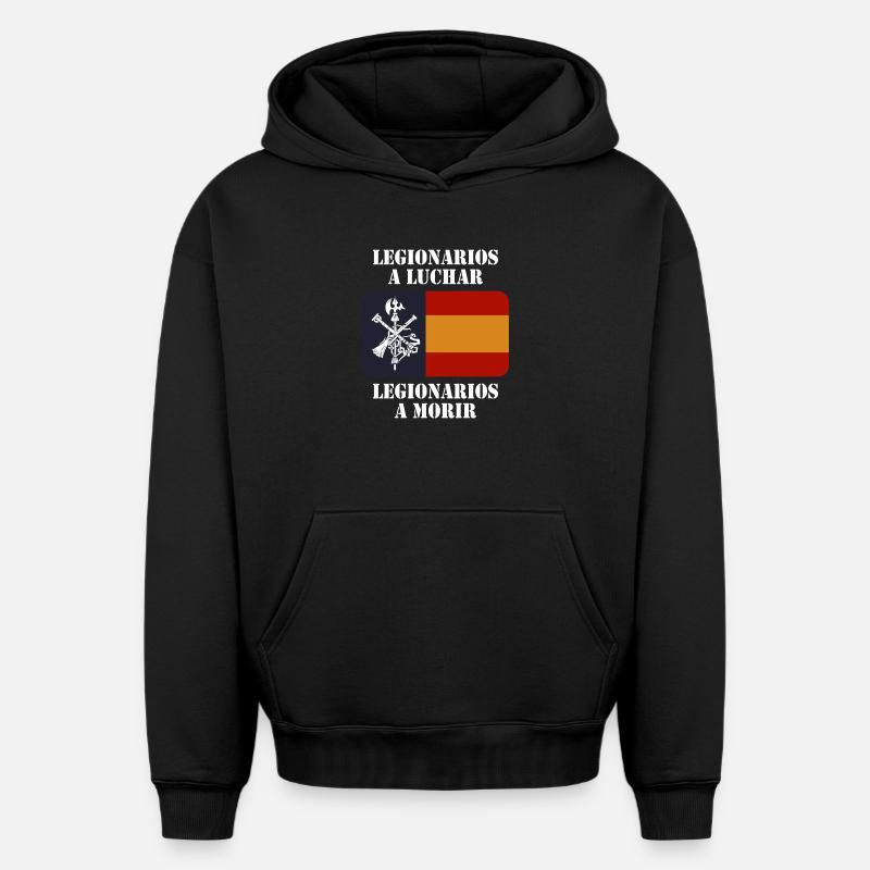 Legionäre zu bekämpfen 2 (dunkel) - Oversized Heavyweight Unisex Hoodie - Schwarz