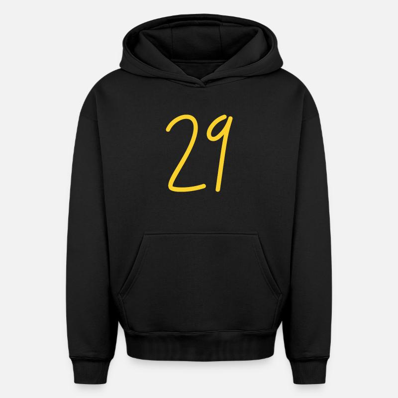 29 - Sweat à capuche unisexe oversize épais SPREAD - noir