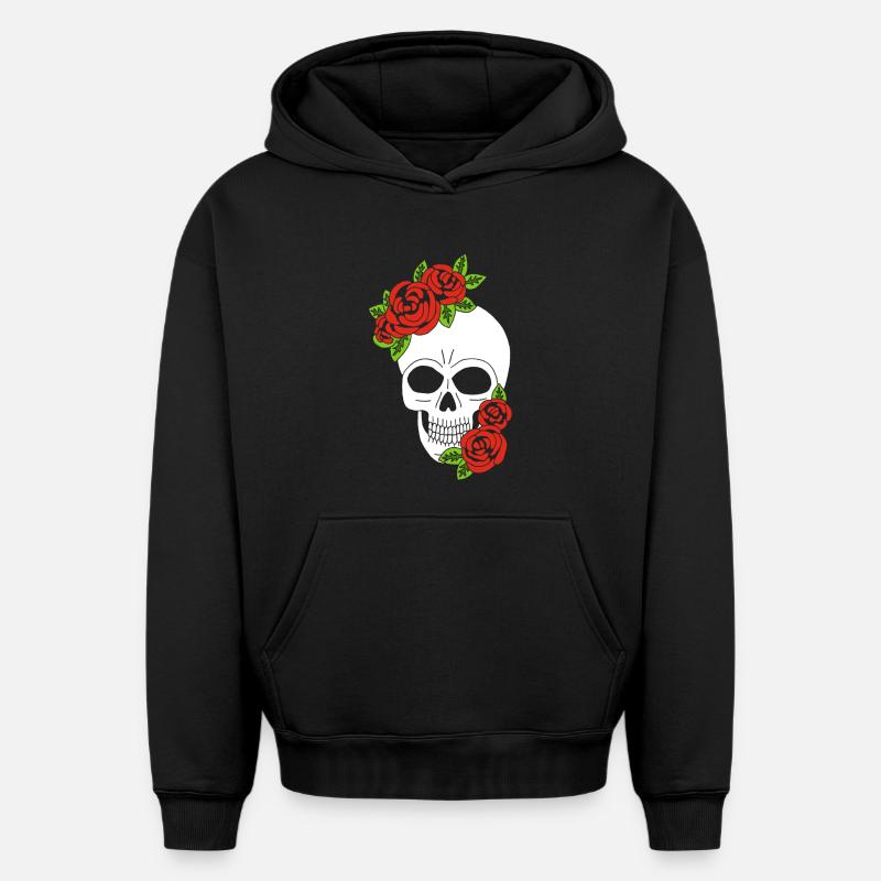 Renaissance - Sweat à capuche unisexe oversize épais SPREAD - noir