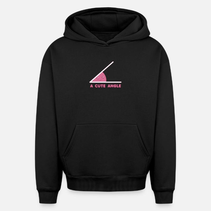 Mathématiques - Sweat à capuche unisexe oversize épais SPREAD - noir