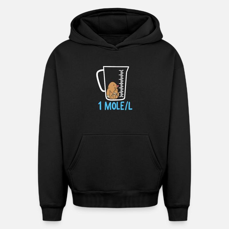 Enseignement des sciences - Sweat à capuche unisexe oversize épais SPREAD - noir