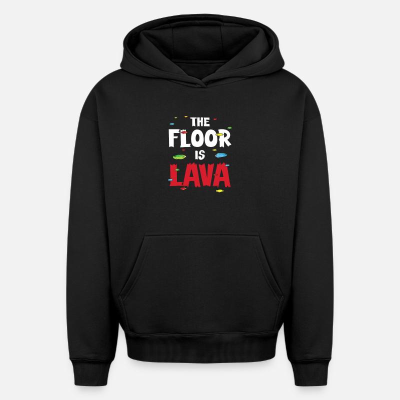 Grimpeurs Bloc - Sweat à capuche unisexe oversize épais SPREAD - noir