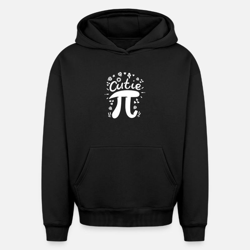 Pi Pi Day Mathe - Sweat à capuche unisexe oversize épais SPREAD - noir