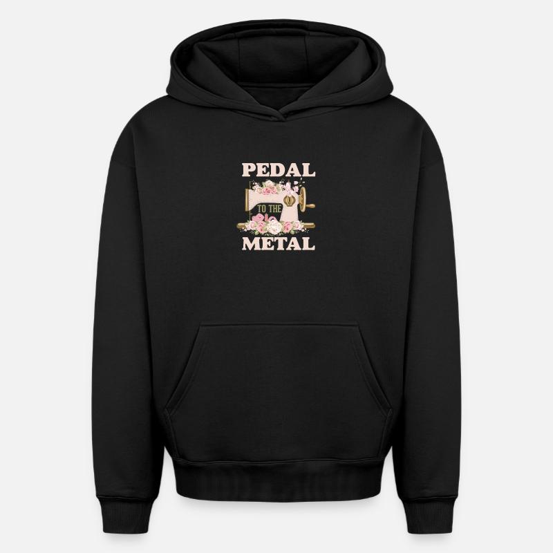 Couture - Sweat à capuche unisexe oversize épais SPREAD - noir