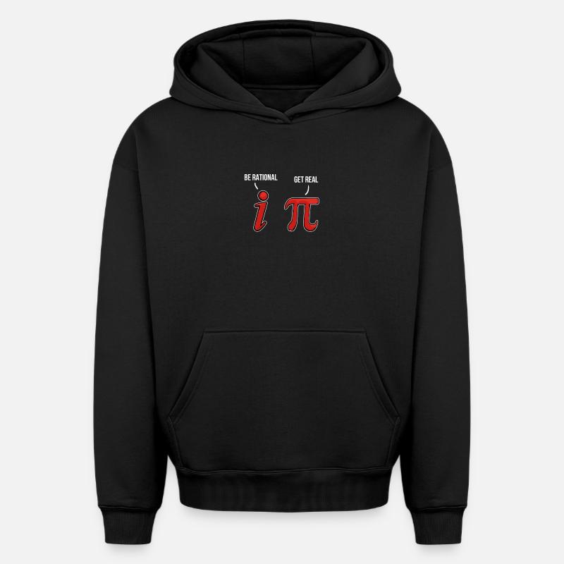 Pi Day Math Pi 3.14 - Sweat à capuche unisexe oversize épais SPREAD - noir