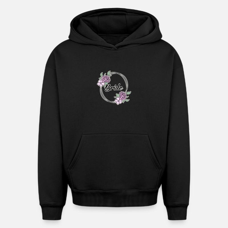 Mariée - Sweat à capuche unisexe oversize épais SPREAD - noir