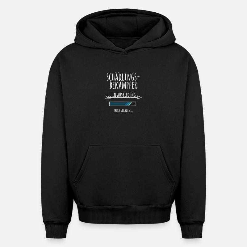 Schädlingsbekämpfer Ausbildung Geschenk Schädlinge - Oversized Heavyweight Unisex Hoodie - Schwarz