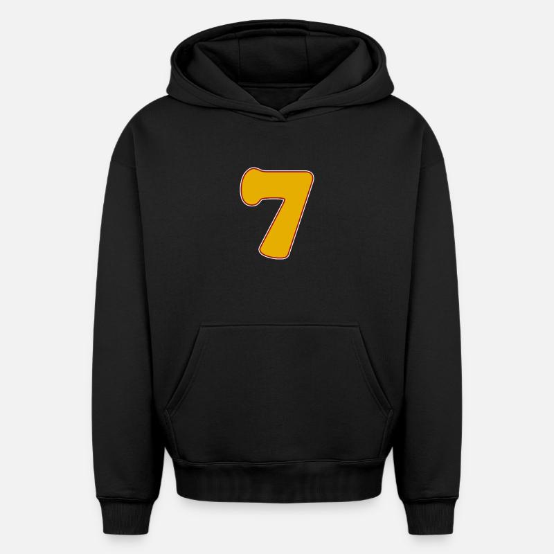 7 - Sweat à capuche unisexe oversize épais SPREAD - noir