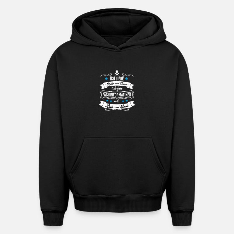 Fachinformatiker - Oversized Heavyweight Unisex Hoodie - Schwarz