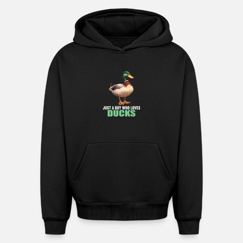 Canards Canard - Sweat à capuche unisexe oversize épais SPREAD - noir