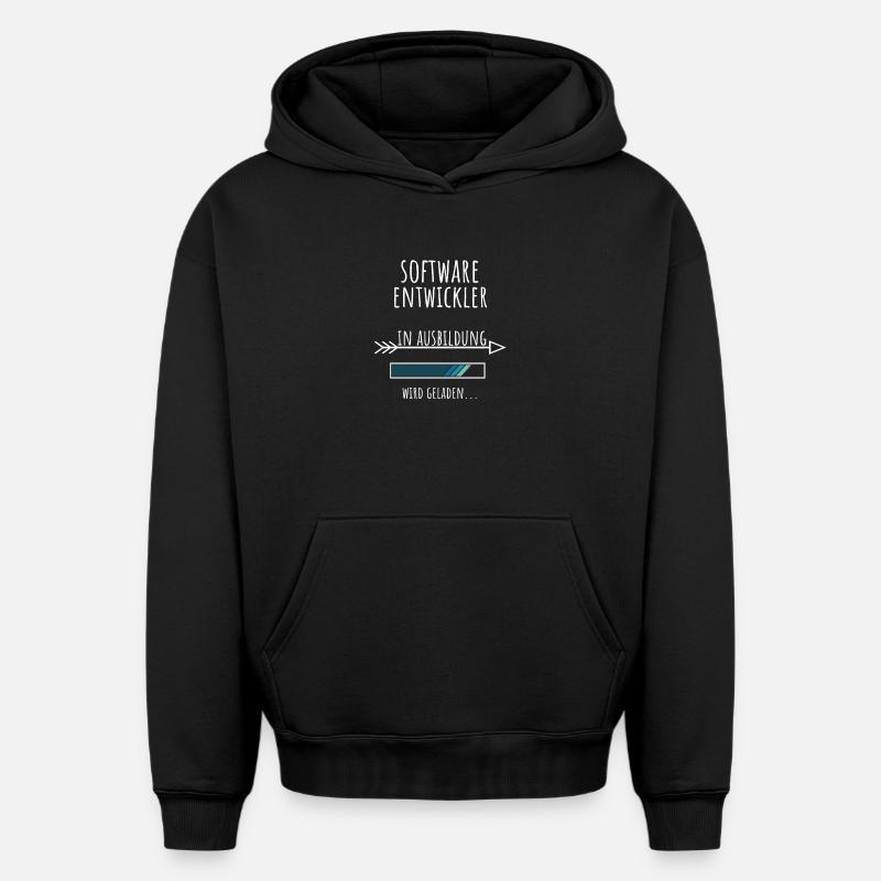 Computer Science Studies Profession Software Developer - Oversized Heavyweight Unisex Hoodie - black