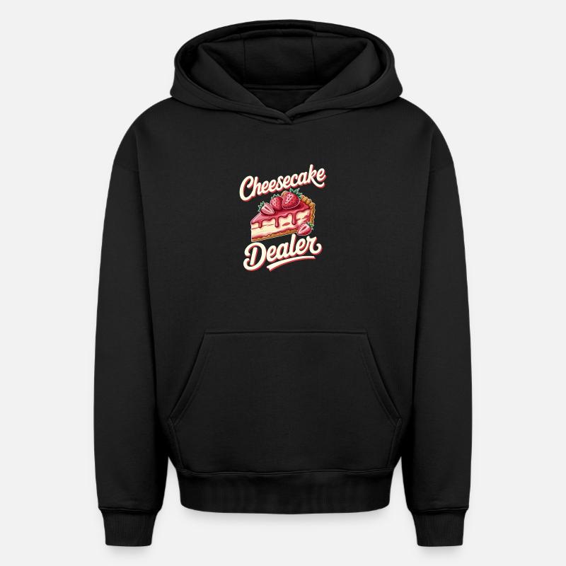 Gâteau - Sweat à capuche unisexe oversize épais SPREAD - noir