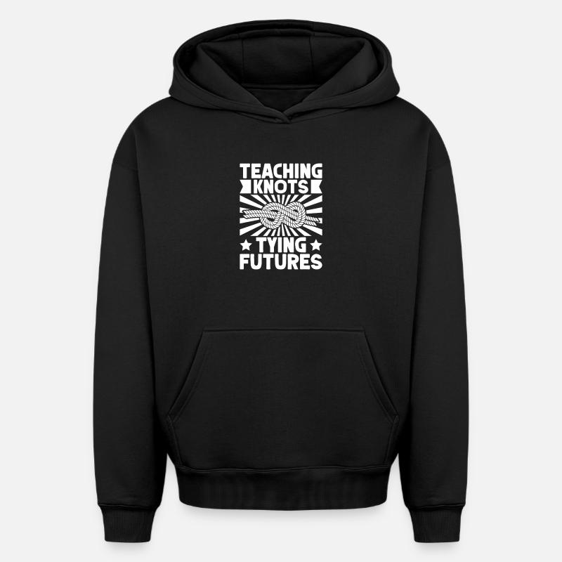 Scouts Scouts Scouts Scouts Enseignants Scouts - Sweat à capuche unisexe oversize épais SPREAD - noir