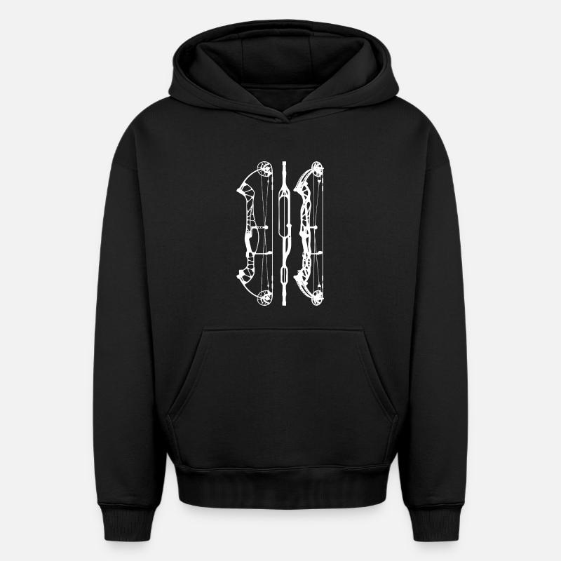 HoytConceptX_PlansW - Sweat à capuche unisexe oversize épais SPREAD - noir