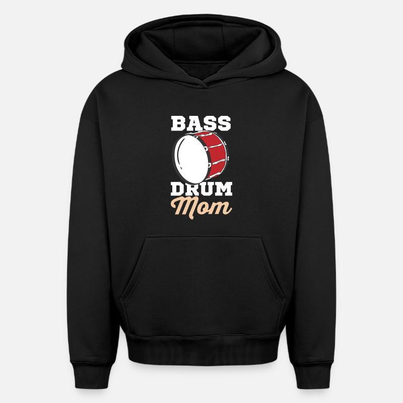 Sillet de grosse caisse - Sweat à capuche unisexe oversize épais SPREAD - noir