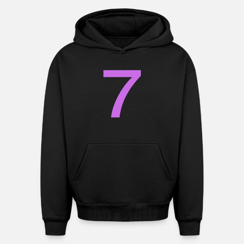 7 - Sweat à capuche unisexe oversize épais SPREAD - noir