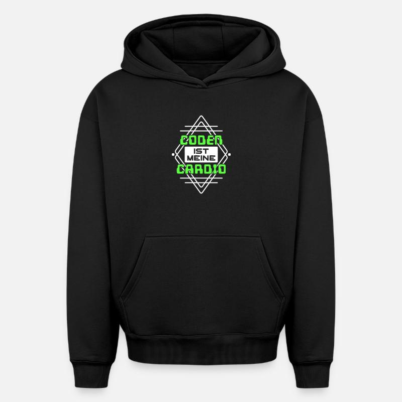 Coden Statement Developer Computerfreak Scripting - Oversized Heavyweight Unisex Hoodie - black