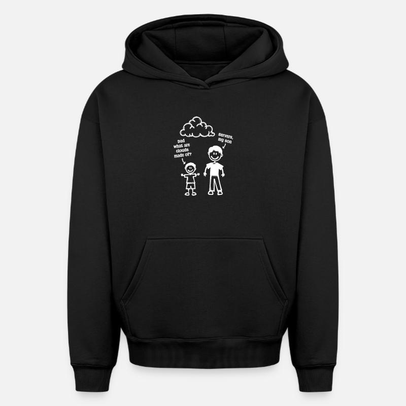 Developer Coden Computerfreak Webentwickler Geek - Oversized Heavyweight Unisex Hoodie - Schwarz