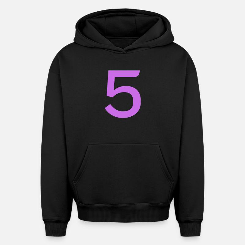 5 - Sweat à capuche unisexe oversize épais SPREAD - noir