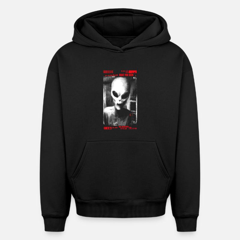 Avez-vous vu cette créature ? - Sweat à capuche unisexe oversize épais SPREAD - noir