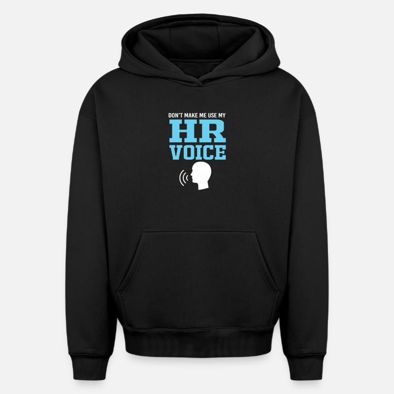 Responsable RH - Sweat à capuche unisexe oversize épais SPREAD - noir