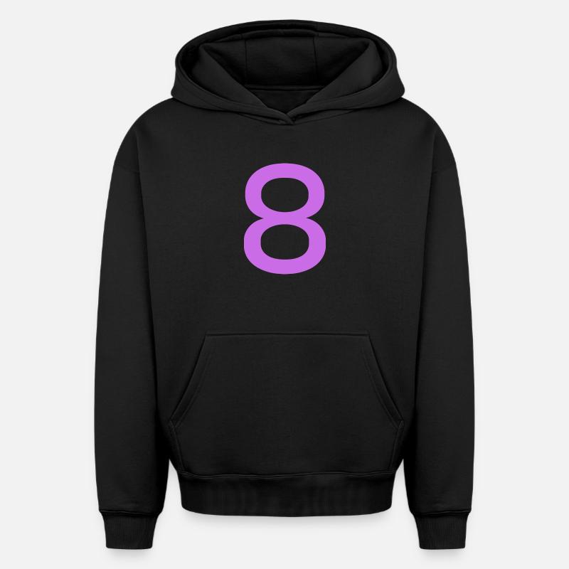 8 - Sweat à capuche unisexe oversize épais SPREAD - noir