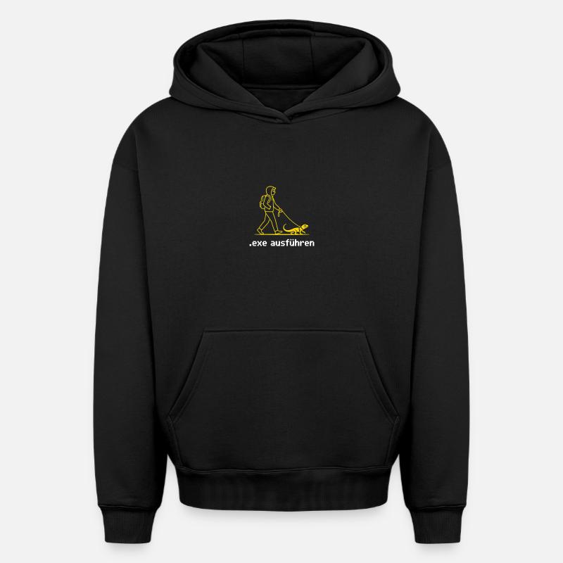 Lustige Admin Geschenke Sys Admin Programmierer - Oversized Heavyweight Unisex Hoodie - Schwarz