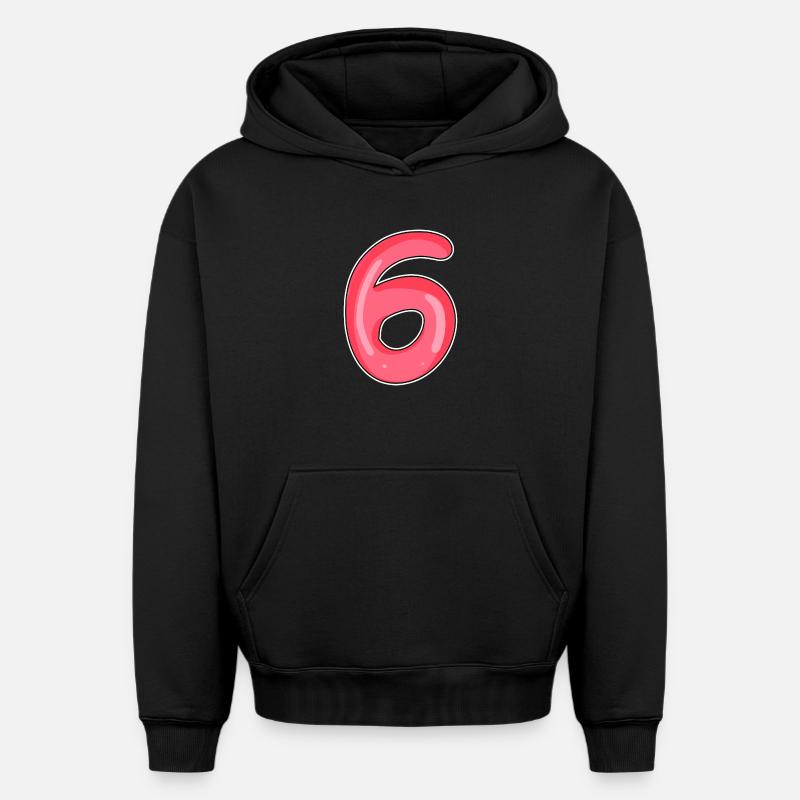 6 - Sweat à capuche unisexe oversize épais SPREAD - noir