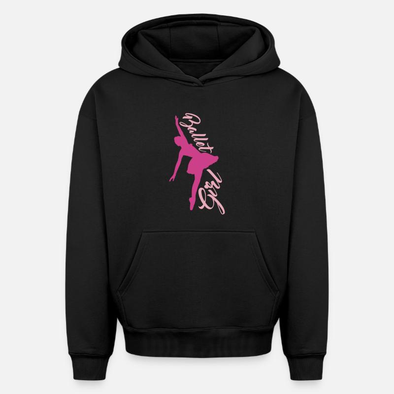 danseuse de ballet - Sweat à capuche unisexe oversize épais SPREAD - noir
