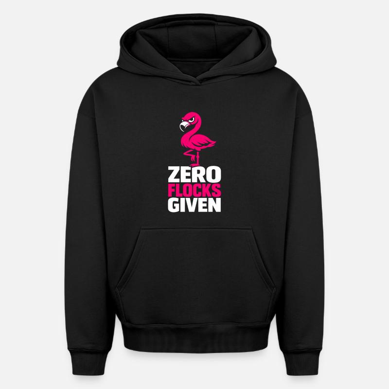 Zéro volée donnée - Sweat à capuche unisexe oversize épais SPREAD - noir