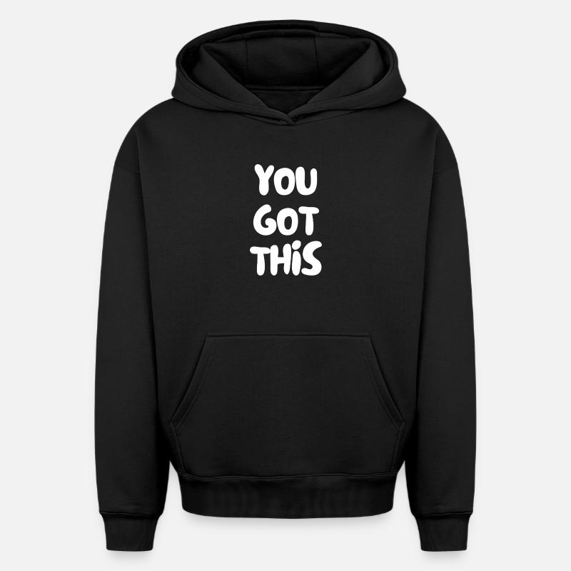 Vous avez compris - Sweat à capuche unisexe oversize épais SPREAD - noir