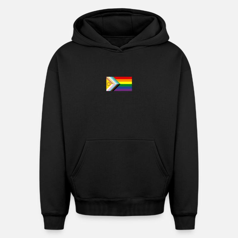 Fierté du handicap - Sweat à capuche unisexe oversize épais SPREAD - noir