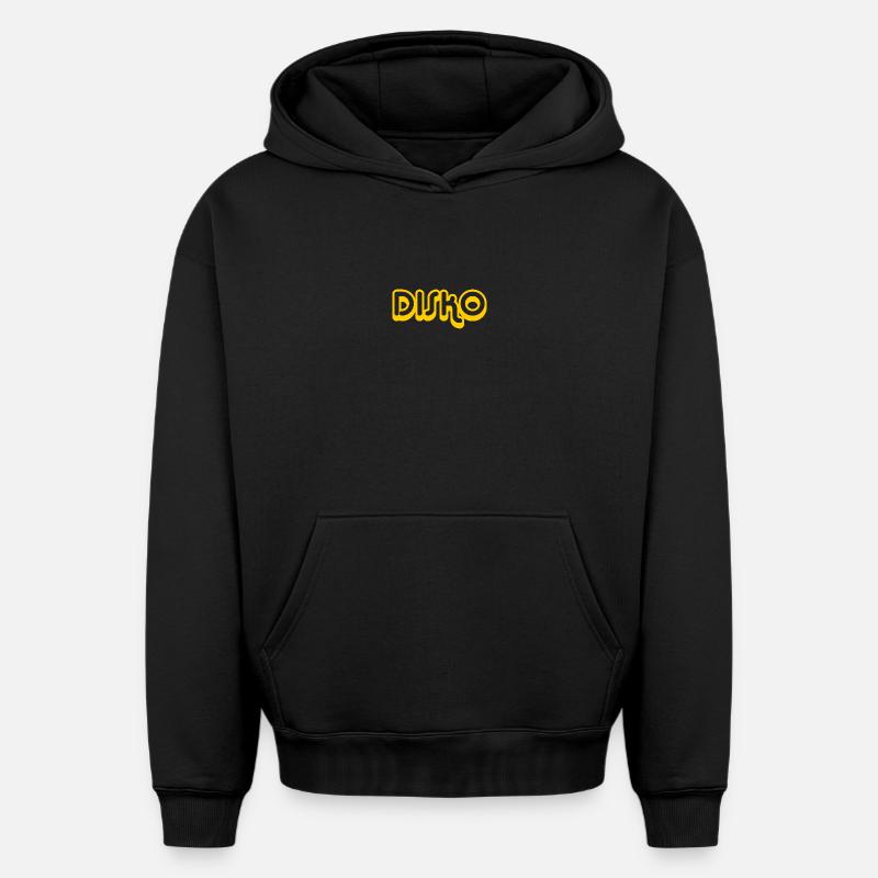 DISCO Nicki - Sweat à capuche unisexe oversize épais SPREAD - noir
