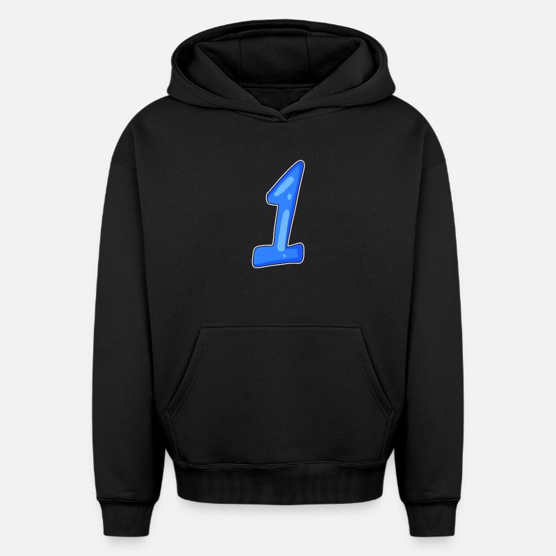 1 Gagnant - Sweat à capuche unisexe oversize épais SPREAD - noir