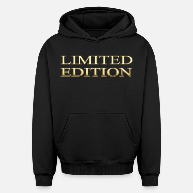 Édition limitée - Sweat à capuche unisexe oversize épais SPREAD - noir