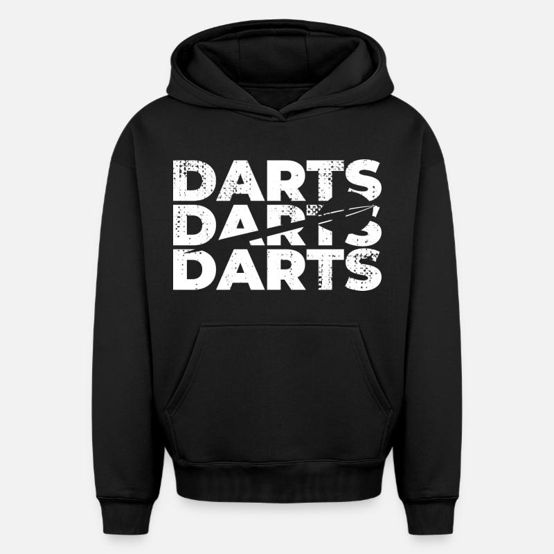 dard - Sweat à capuche unisexe oversize épais SPREAD - noir