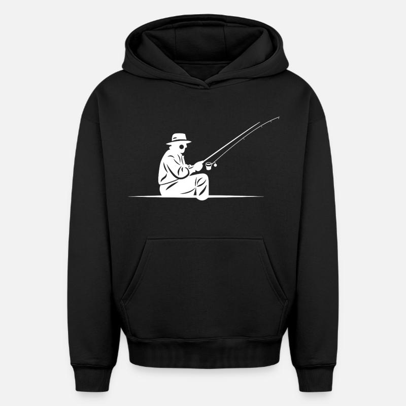 Pêcheur - Sweat à capuche unisexe oversize épais SPREAD - noir